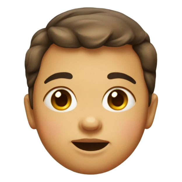a face emoji of a baby with puffed cheeks  sticker