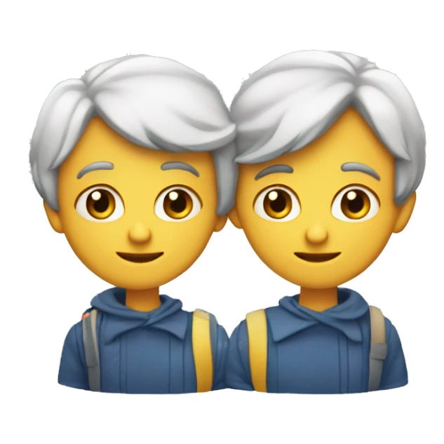 Caras enamoradas con la boca cerrada sticker