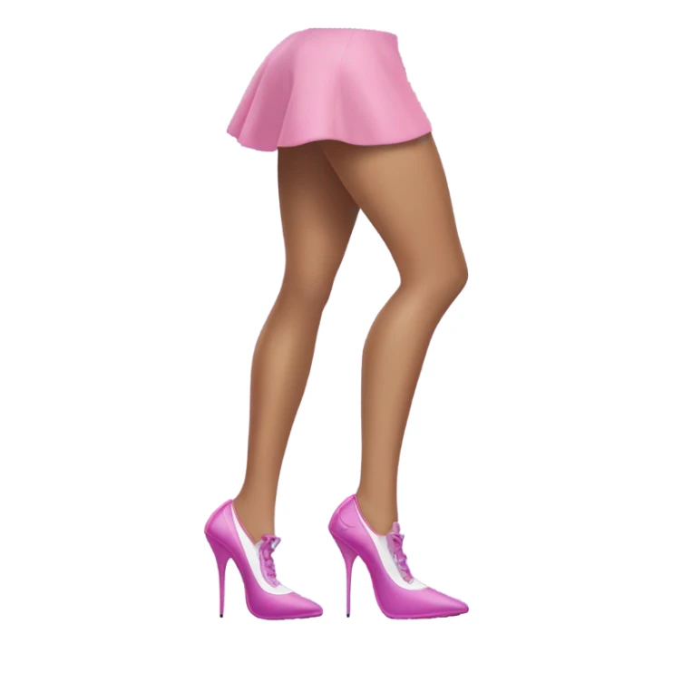 Ariana grande wearing pink purple blue Nike high heels  sticker