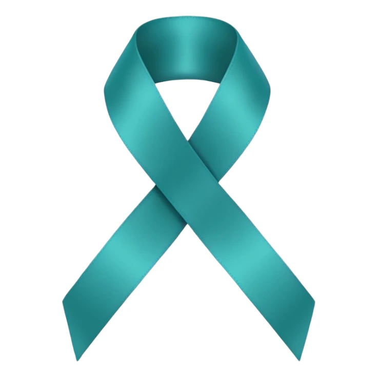 Teal ribbon with You Rock wording sticker
