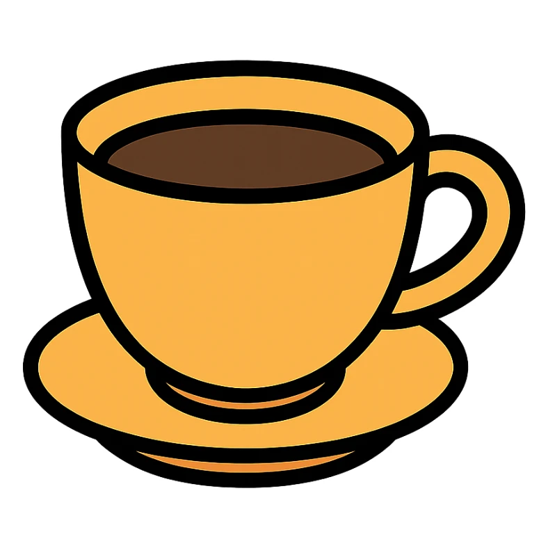 cup of coffee sticker