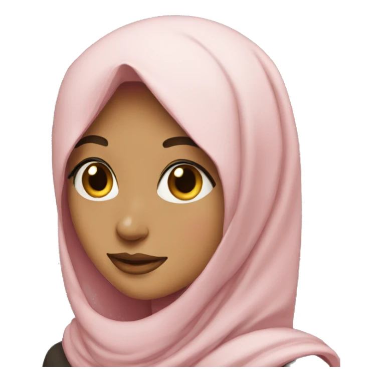 wink hijab girl sticker