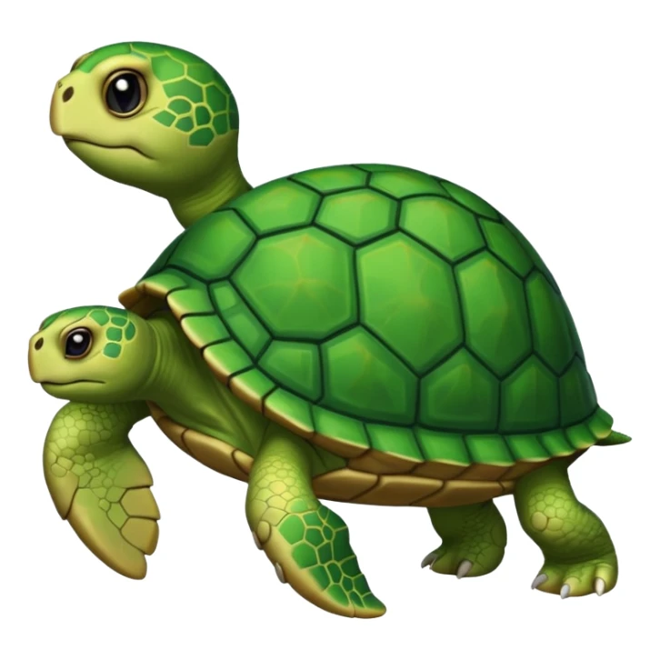 Une tortue avec un très très long cou sticker
