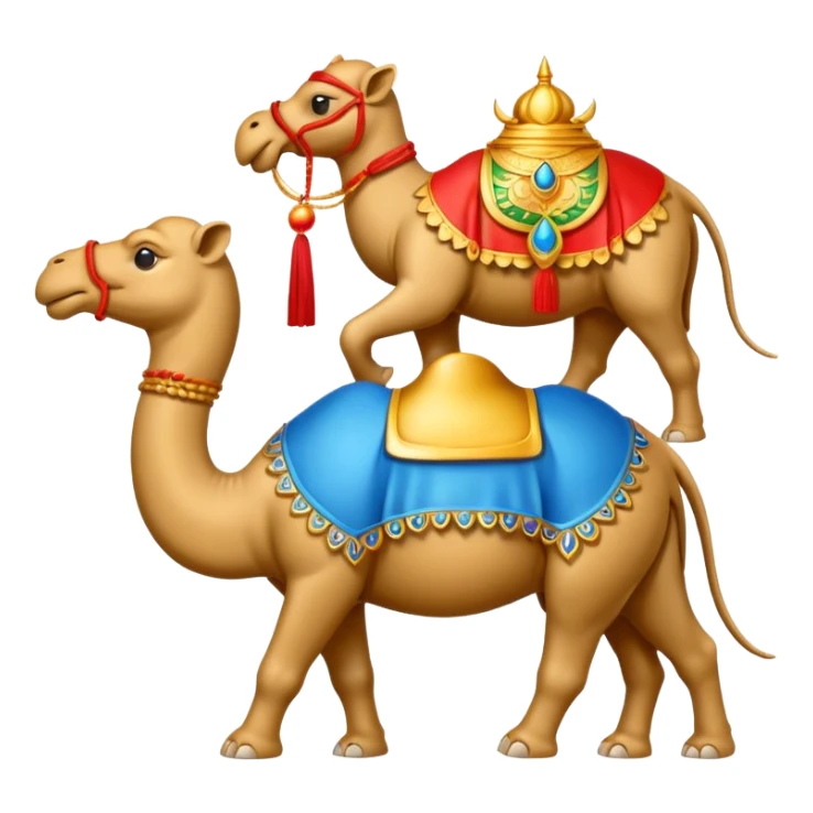 emoji logo for AI inventory software, small business focus, elements representing UAE, India, China, modern and simple, no text sticker