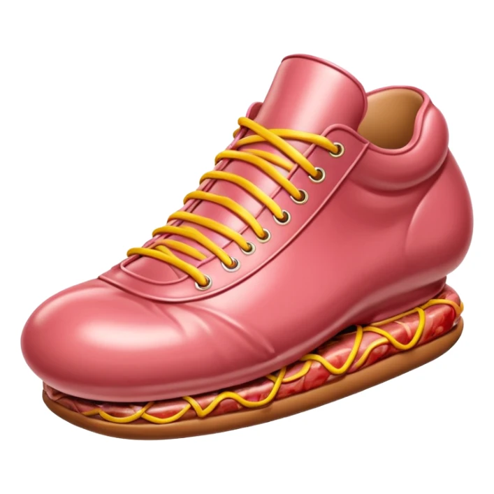 Jeff Koons style spam meat shoe balloon sculpture  sticker