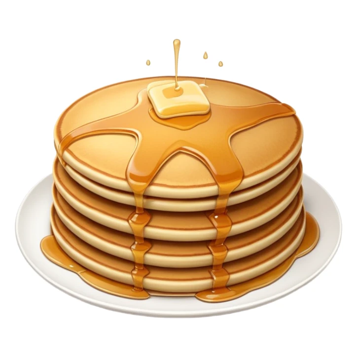 Make an emoji of branding on pancakes sticker