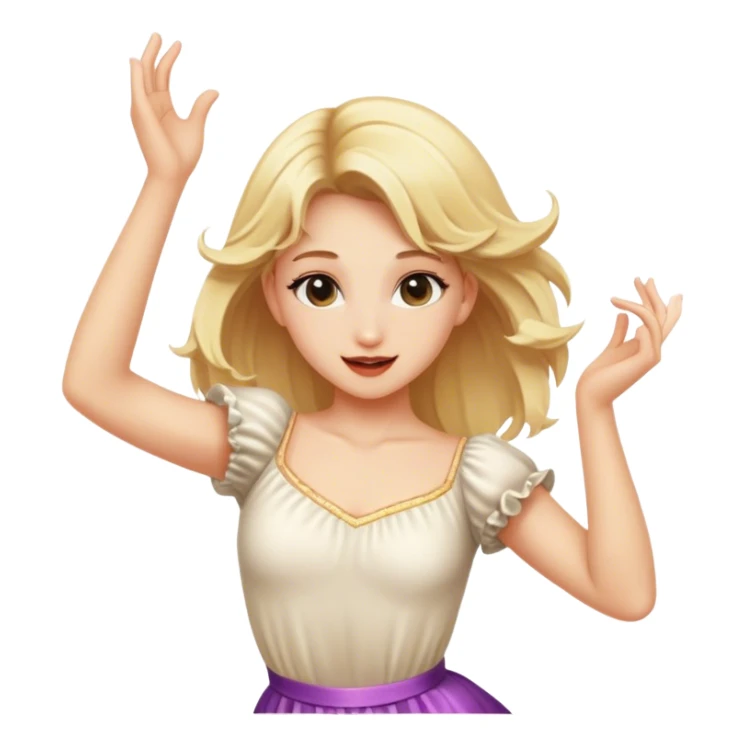 blonde girl dancing  sticker