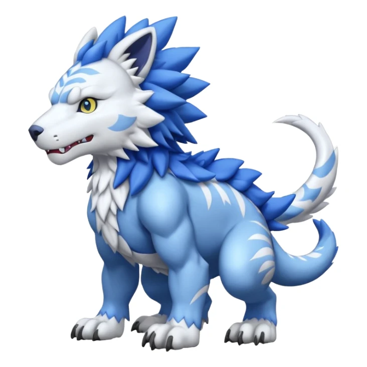 Garurumon (full body sticker