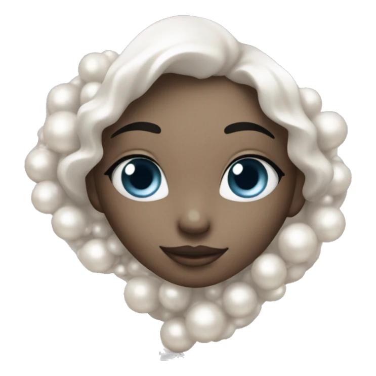 gorgeous dreamy pearl in shiny oyster sticker