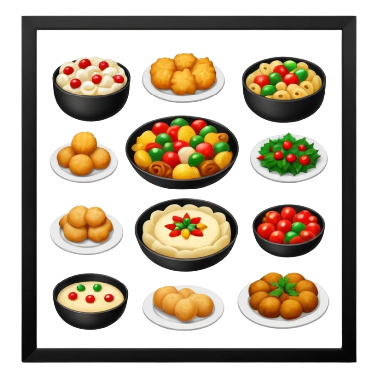 romanian christmas food types sticker