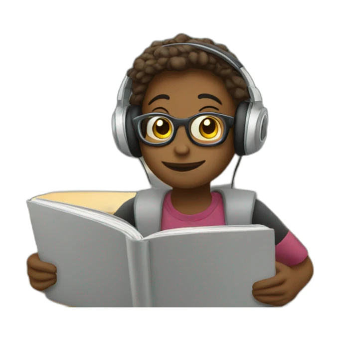 listening to music at school sticker