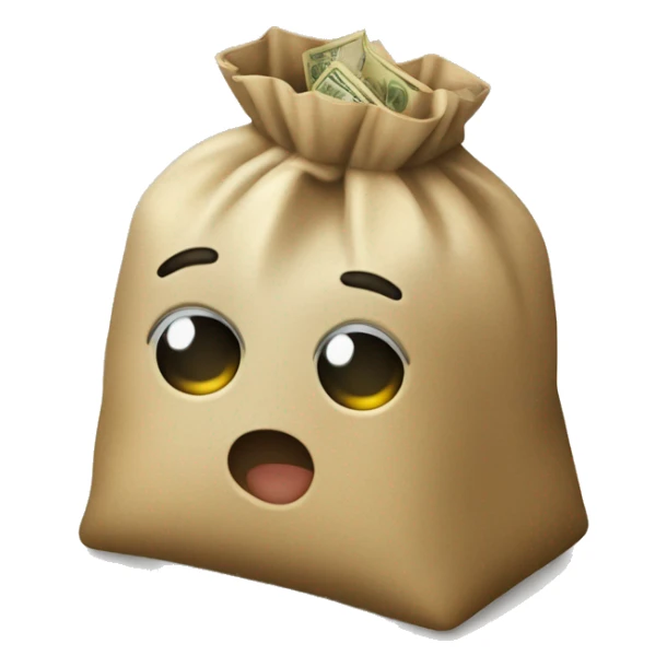 Ladron llevando una bolsa de dinero  sticker