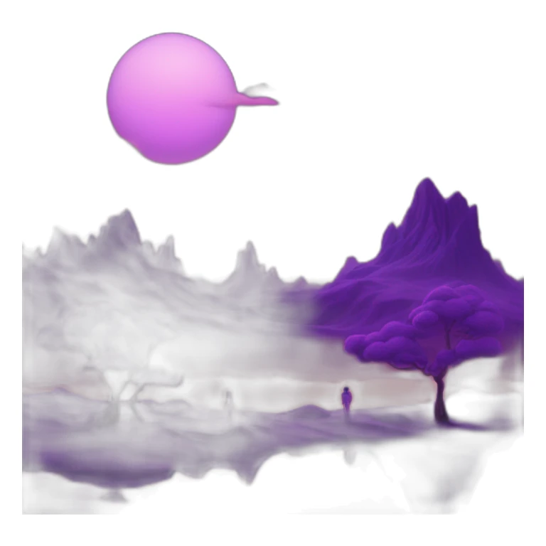 purple dreamscape by artist, it’s vvm band , 2 Pretty Famous Women  sticker