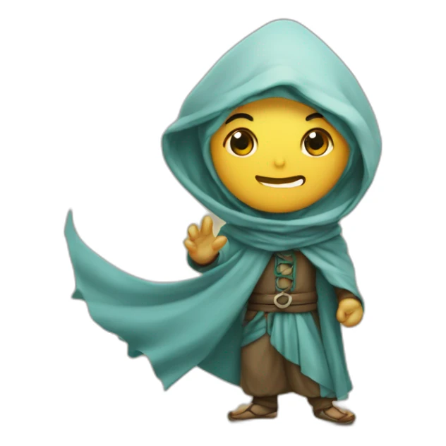 Karaba la sorcière avec un voile musulman sticker