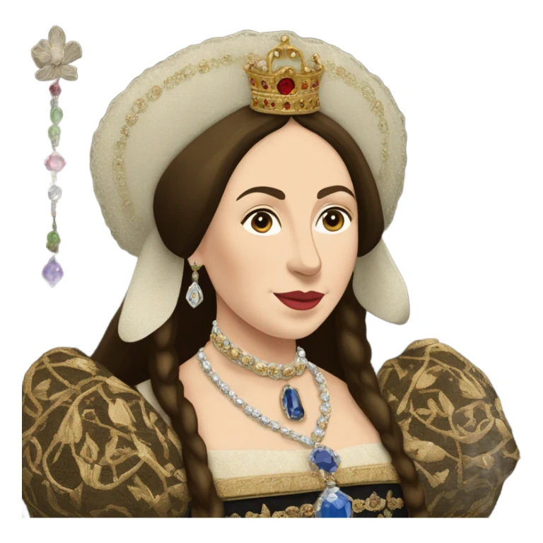 Queen Catherine of Aragon, detailed pretty sticker