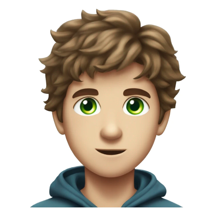 Percy Jackson in the Lightning Theif who is a boy with green and blue eyes, adhd sticker