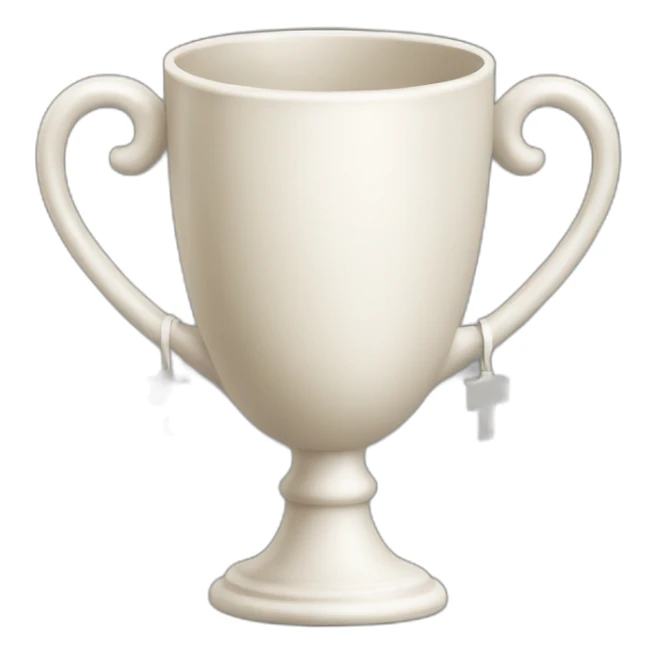 Christian cup for the winner with a cross sticker