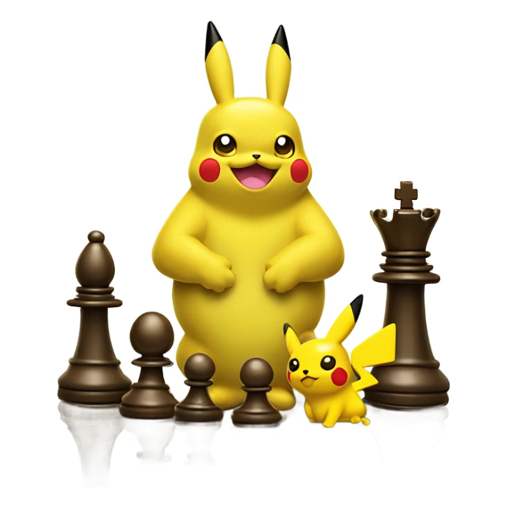 pikachu slime chess set sticker