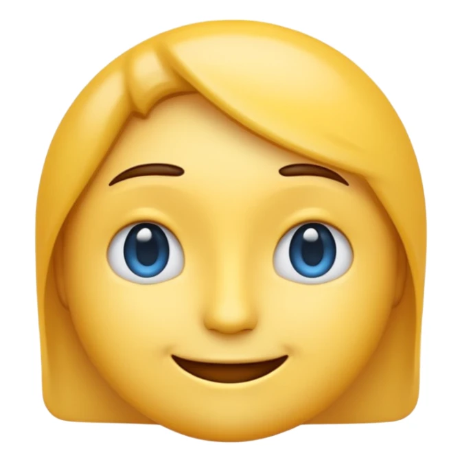 emoji representing a mood shift, face with a gradient from blue (sad) to yellow (happy) sticker