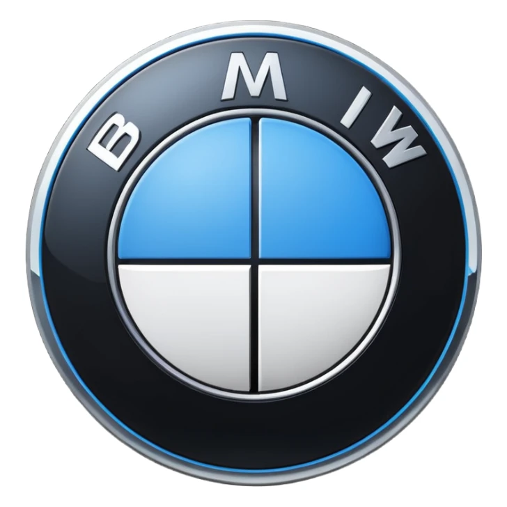 A BMW LOGO with correct colours in it sticker