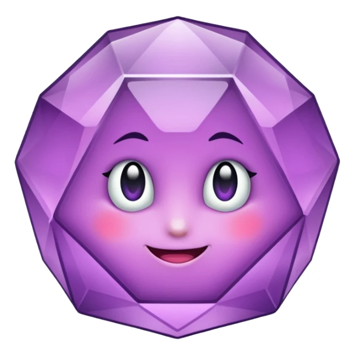 Cristal púrpura sticker