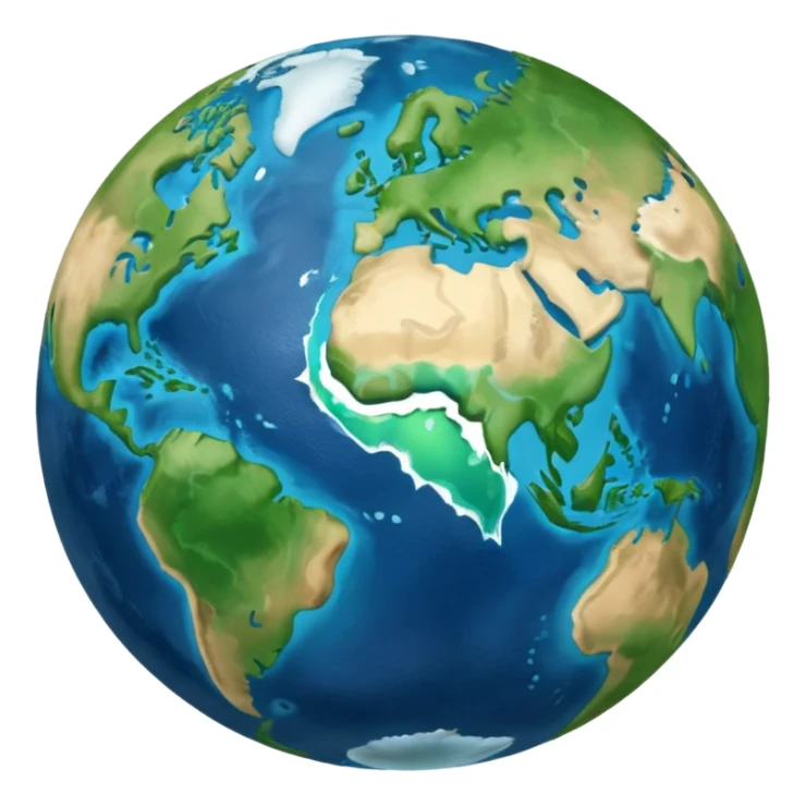 earth with a bite taken out sticker