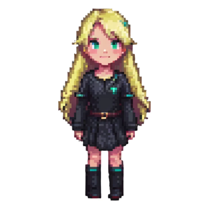 blonde girl sticker
