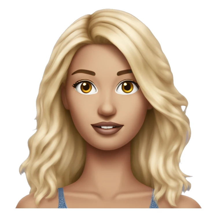 Realistic victoria secret model blonde sticker