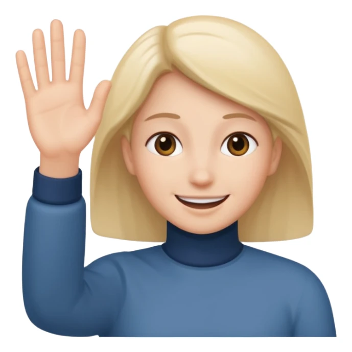 Emoji for cold outreaching to new people sticker