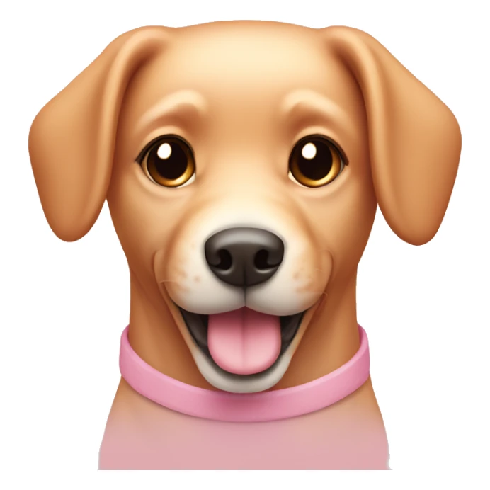 cute pastel pink caramel dog sticker