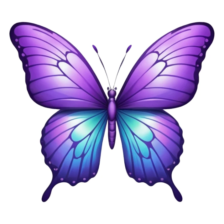 Purple wings big victoria secret  sticker