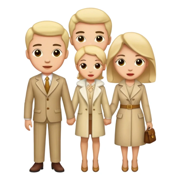 Family of 3 rich sticker