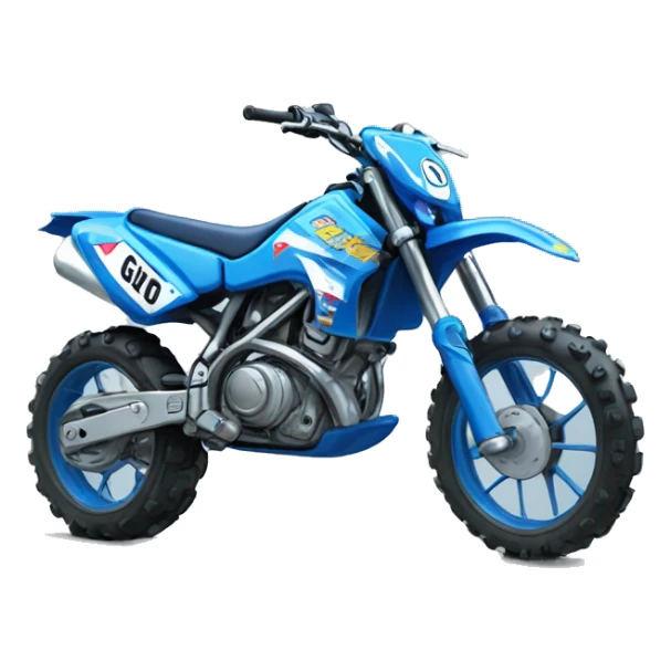 work on creating the emote designs based on the themes
I want them all colourful and with bubble writing
Gio: Blue motocross bike sticker
