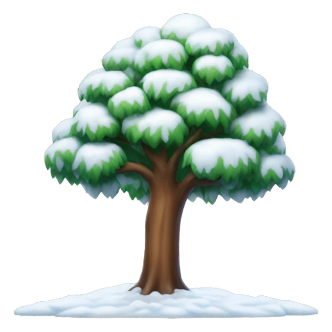 tree with snow  sticker