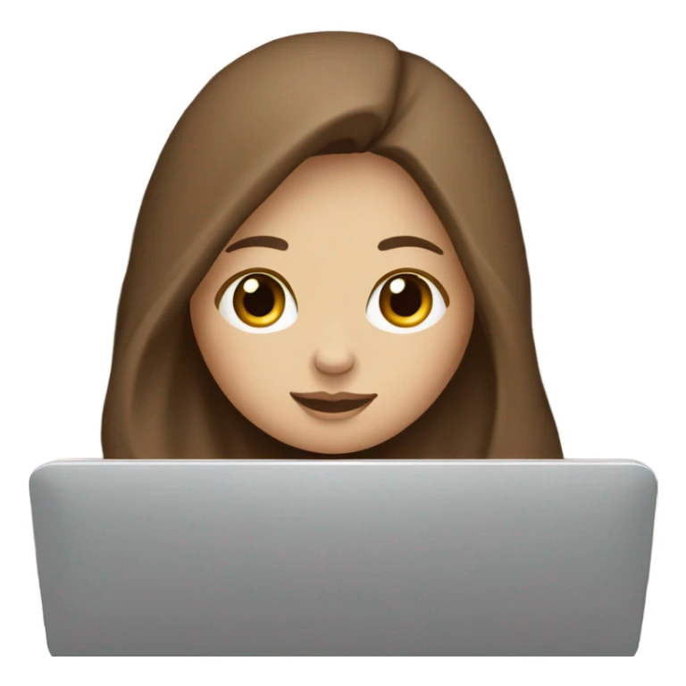 White girl brown hair surfing on the internet under blanket sticker