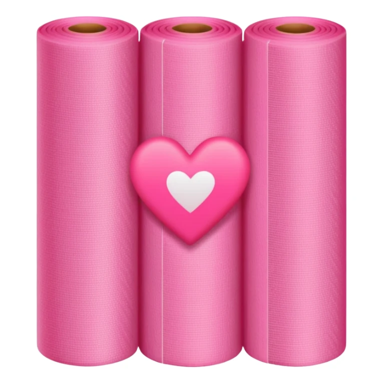 pink roll of fabric with heart pattern, smart fabric, high-tech textile sticker
