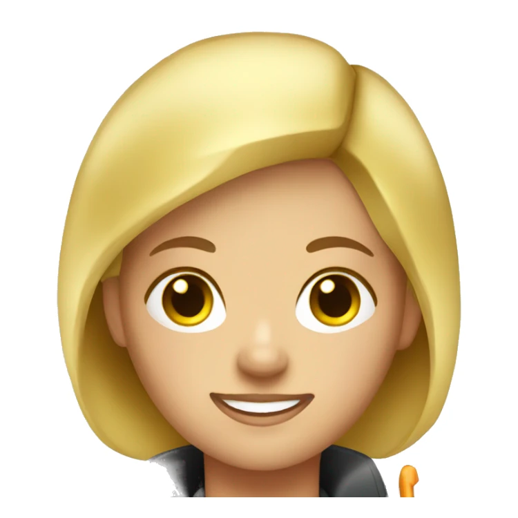 Blonde female firefighter sticker