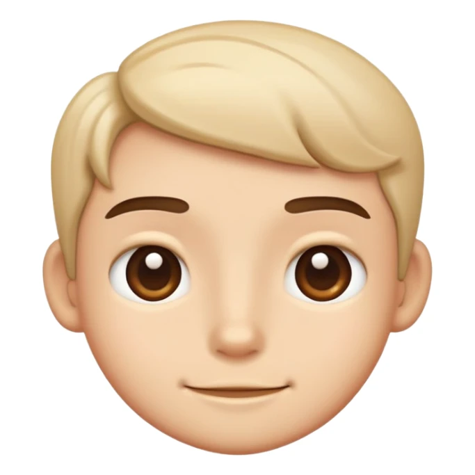 Number 1 as a cute character, personified number sticker