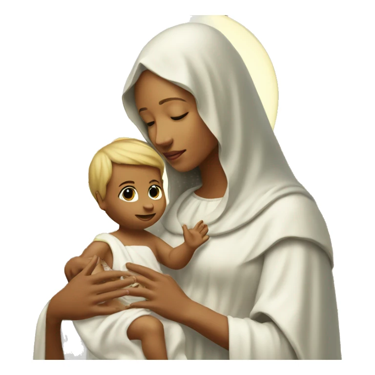 holy Mary with baby Jesus sticker
