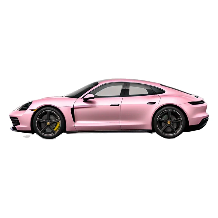 Porsche taycan light-pink color  sticker