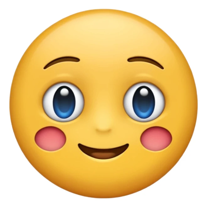 emoji cu un pupic albastru  sticker