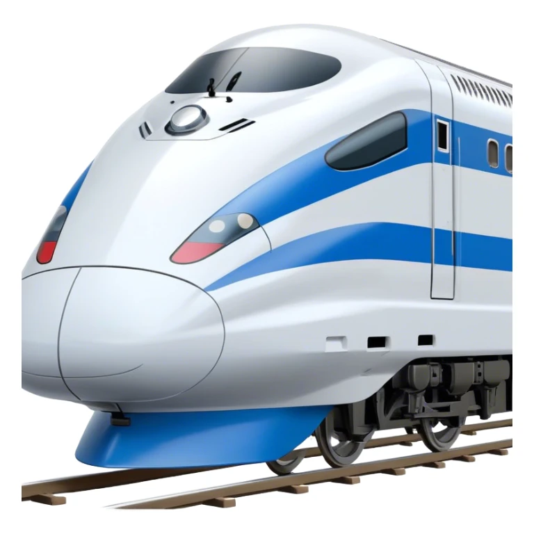 High-Speed Train (Shinkansen) - JR East (Model Year: 2021) (Iconic colour: White with blue) sticker