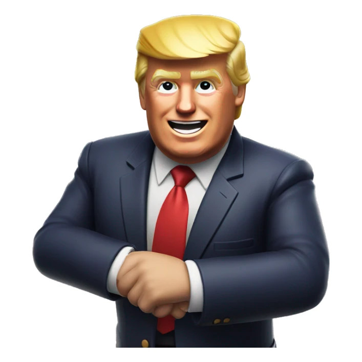 Donald Trump getting a win in Fortnite Battle Royale sticker