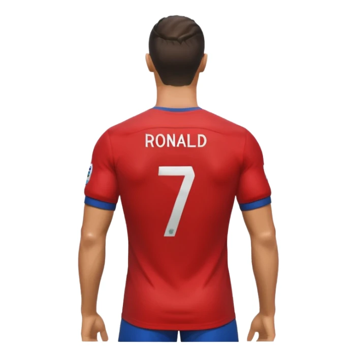 He does Cristiano Ronaldo but with his back to the camera sticker