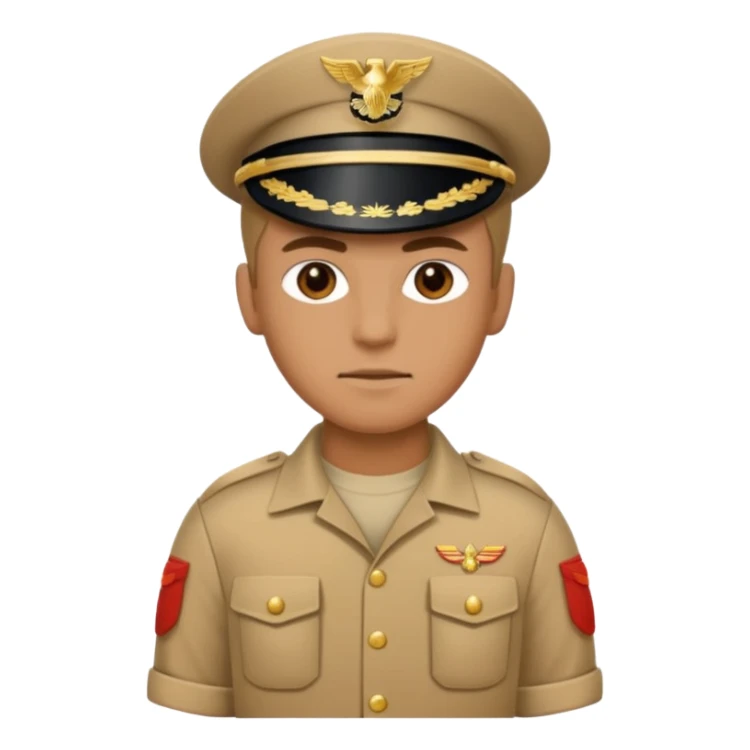 Marine wearing desert utilities with cuffed sleeves sticker