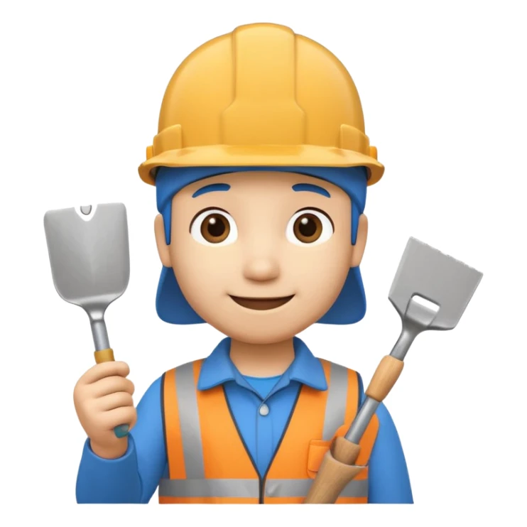 pocoyo trabajando de albayil sticker