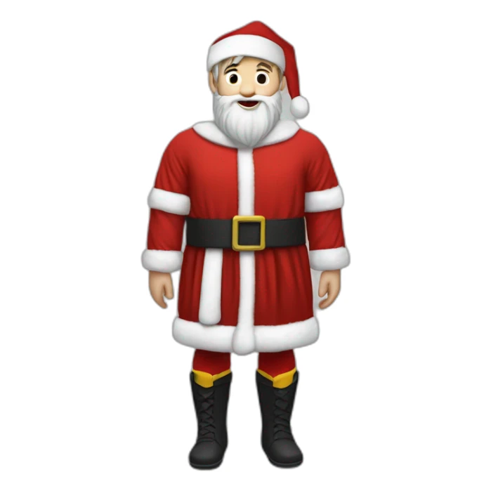 messi vestido como santa CLaus sticker