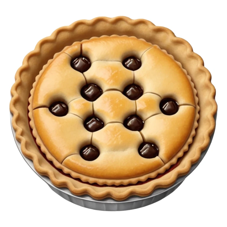create a pie emoji, similar to a mince pie sticker