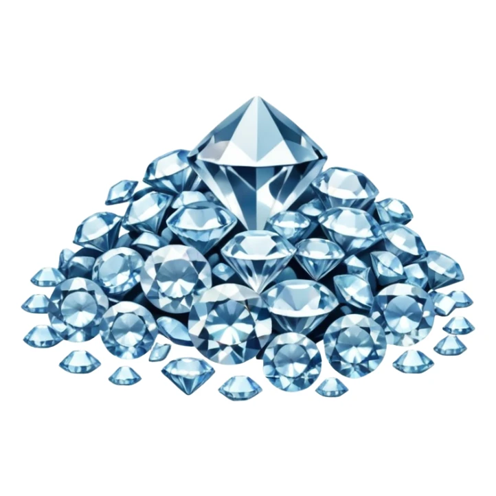 placer of mined diamonds sticker