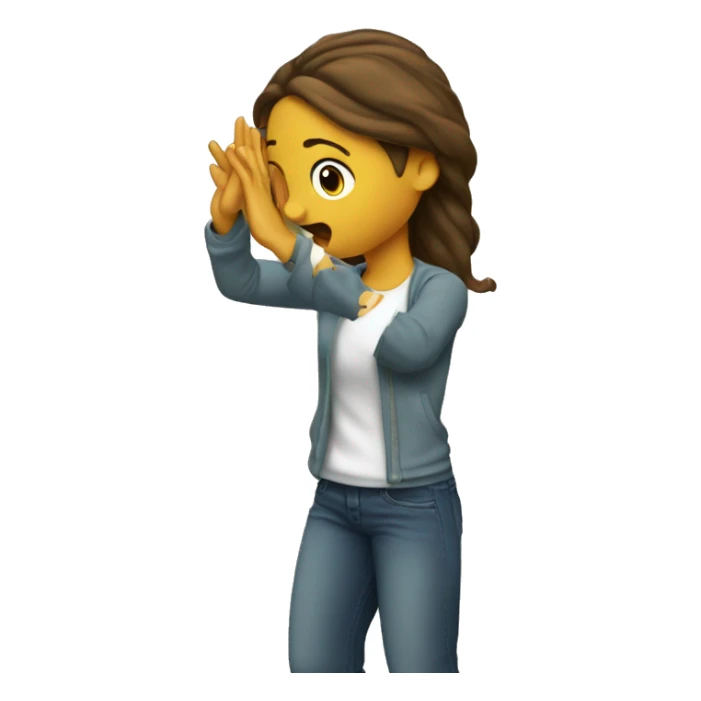 Una chica haciendo un dab  sticker